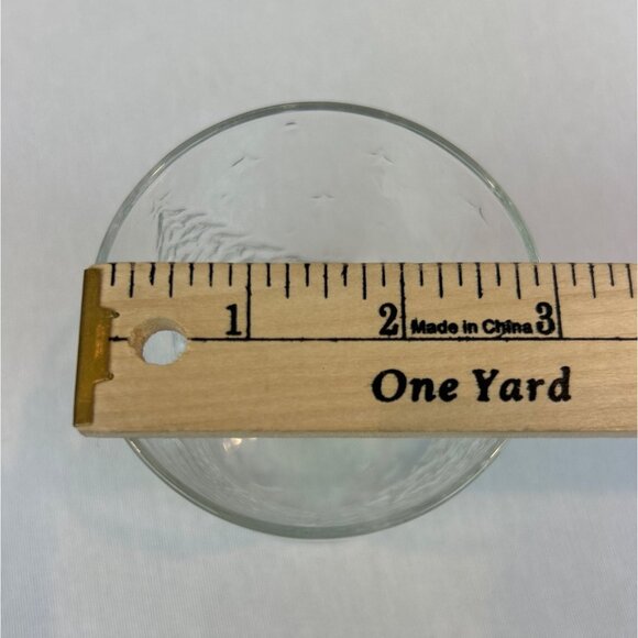 Vintage Clear Embossed Glasses Christmas Trees Stars Drinking - Picture 9 of 10